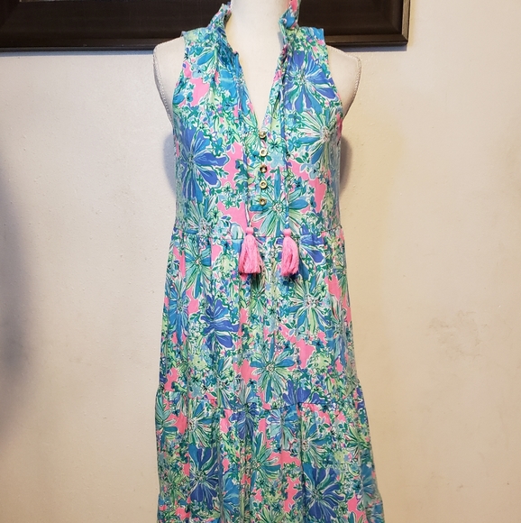 Lilly Pulitzer Dresses & Skirts - Lily Pulitzer Floral Maxi Dress